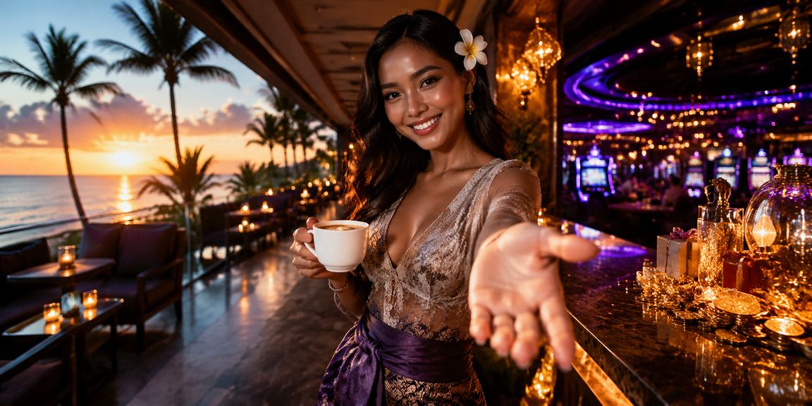 Suasana seru bermain casino sambil menikmati kopi di kafe modern Vietnam