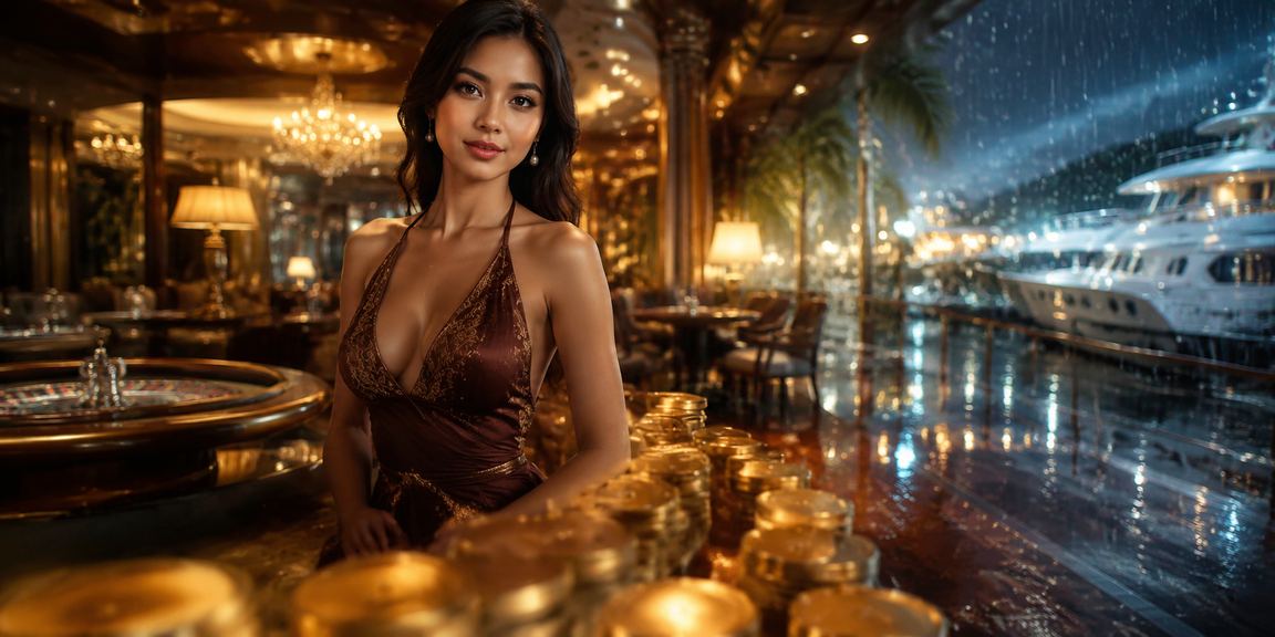 Model Vietnam menikmati sesi taruhan olahraga dengan ekspresi percaya diri